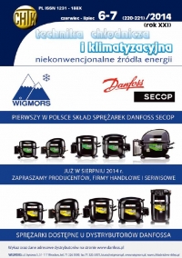 Okładka Technika Chłodnicza i Klimatyzacyjna 6-7/2014, Masta