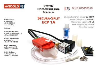 Avicold System odprowadzania skroplin Delco Controls Secura-Split ECP 1A