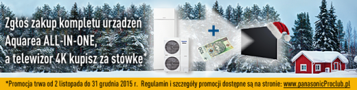 Świąteczna promocja Aquarea dla instalatorów