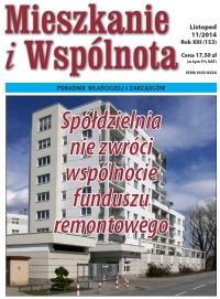 Okładka Mieszkanie i Wspólnota 11/2014