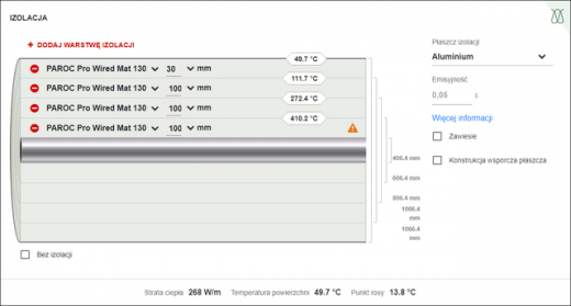 PAROC Calculus - izolacja z płaszczem (aluminium)